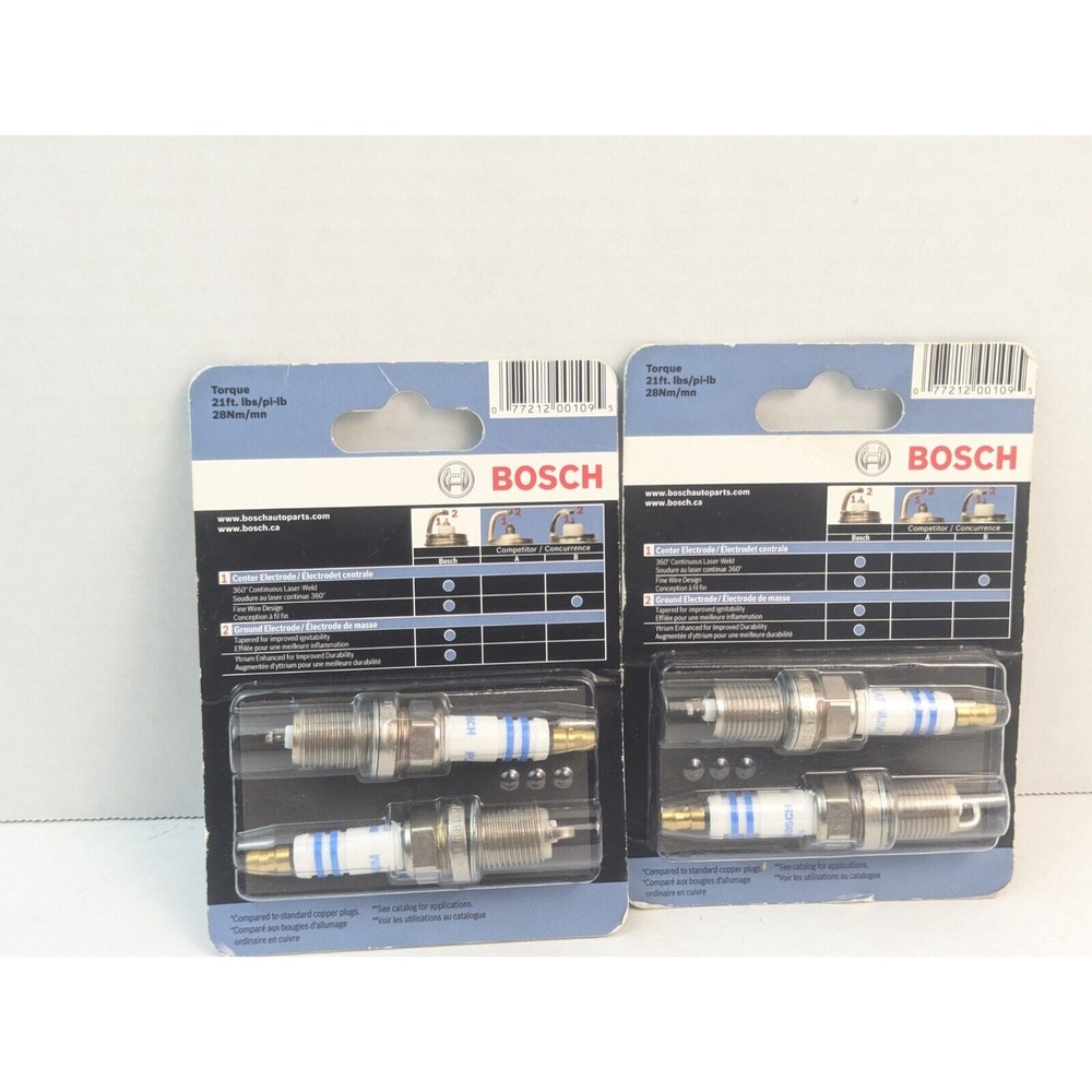 4x Bosch Platinum 6702 Spark Plugs –‎ New & Sealed!